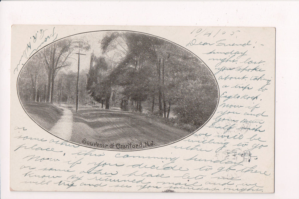 NJ, CRANFORD - Souvenir of - @1905 (original SOLD) EP0139