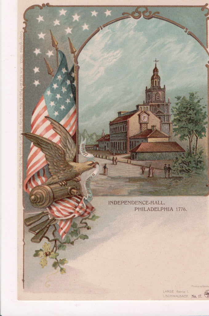 Patriotic - Lange Serie 1 - No 17 postcard - EP0140