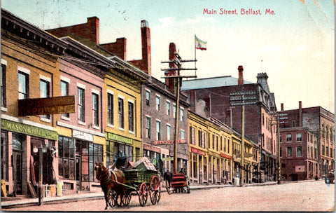 ME, Belfast - Main St - MASON & HALL / L McDONALD signs - EP0164
