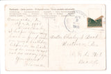 Easter - Elf or Gnome riding a rooster as if a horse, #425, postcard - A17009