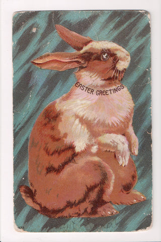Easter - large hare or bunny with Easter Greetings on its neck - A17321