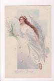 Easter - Floating angel with long hair and wings - Series 778 B - CP0053