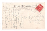 Easter - 2 chicks sneaking up on a duck, @1920 postcard - E10340