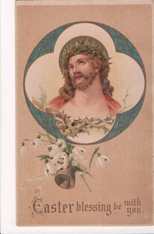 Easter - Jesus with crown of thorns on - Series 449/3 postcard - SL2166