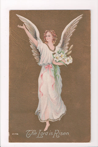Easter - large angel with wings outstretched postcard - SL2186