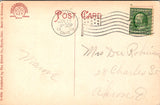 OH, Elyria - Middle Ave, people, houses - 1909 postcard - F03011