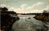 PA, Greenville - Mathers Dam and surrounding area - 1908 postcard - F03227