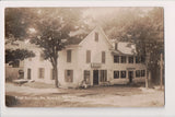 ME, North Wayne - Post Office, people, Flour Grain sign - RPPC - F09003