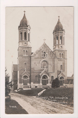 IN, Rensselaer, St Josephs College Chapel - RPPC @1914 - F09009