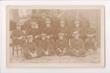 Ship Postcard - BIRMINGHAM, USS - Ward Room Officers - RPPC - F09018