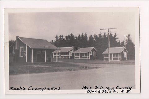 Canada - Black Point, NB - Machs Evergreens (cabins) Mrs B H MacCurdy - F09049