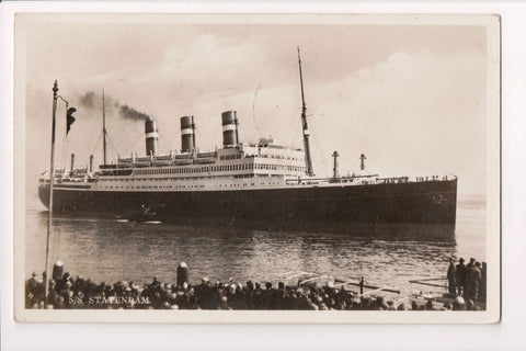 Ship Postcard - STATENDAM - SS Statendam - RPPC - F09156