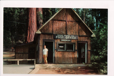 CA, SEQUOIA NATIONAL PARK - Post Office, PO - postcard - F09296