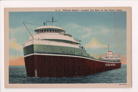 Ship Postcard - WILFRED SYKES - Ore Boat - F17208