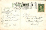 MI, Bay City - Launching a 600 ft Steel Ship - 1909 Flag cancel - F17350