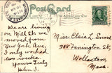 NY, OGDENSBURG - Grain Elevator, boat at dock - 1907 postcard - F17354