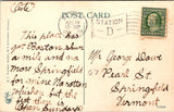 MI, Detroit - Woodward Ave, buildings, signs, boats etc - 1909 postcard - F17369