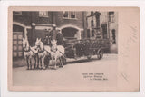 WI, La Crosse - Fire Engine Co, Central Station Hook and Ladder postcard - FF000