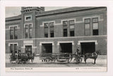 IL, DIXON - Fire Department men and wagons postcard - FF0002