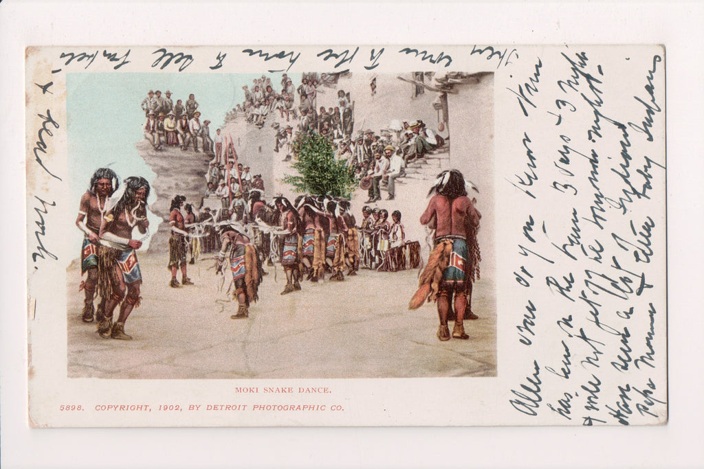 Indian postcard - Moki Snake Dance - Detroit Photographic - FF0015