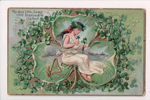St Patrick Postcard - The Emerald Isle, Tuck, No 157 - FF0020