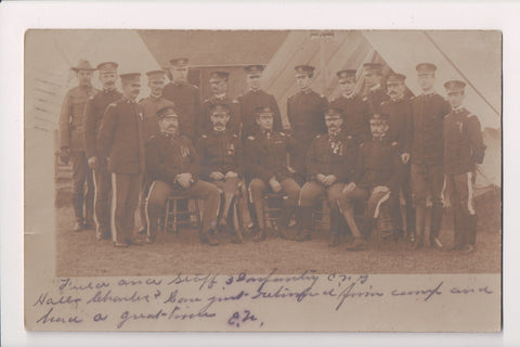 Military Postcard - US Military men - 3rd Infantry - 1905 RPPC - FF0022