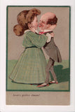 Valentine Postcard - Loves Golden Dream - PFB Serie 6310 - FF0023