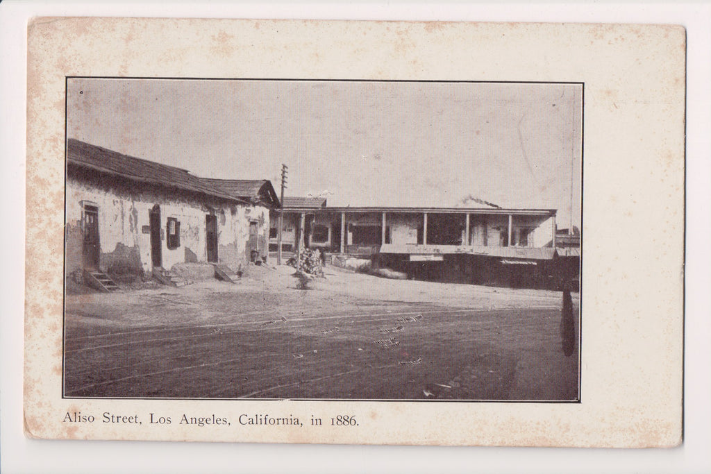 CA, LOS ANGELES - Aliso St in 1886 - O & E E Sweet Publ - FF0029