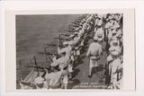 Military Postcard - Rifle - Drill of navy men shooting RPPC - FF0033
