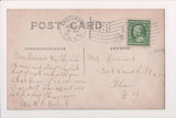 Military Postcard - Civil War, flag, older men in uniform - RPPC - FF0037