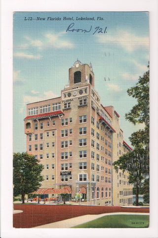 FL, Lakeland - New Florida Hotel - @1949 vintage postcard - C-0172