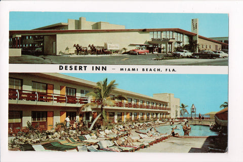 FL, Miami Beach - Desert Inn, 17201 Collins Ave, vintage postcard - 800614
