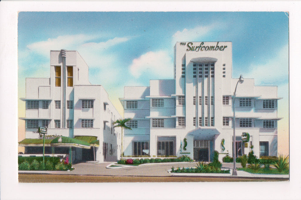 FL, MIAMI BEACH - Surfcomber on 17th St, @1952 postcard - w03643