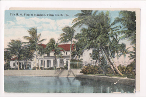 FL, Palm Beach - H M Flager Mansion - C08684 - postcard **DAMAGED / AS IS**