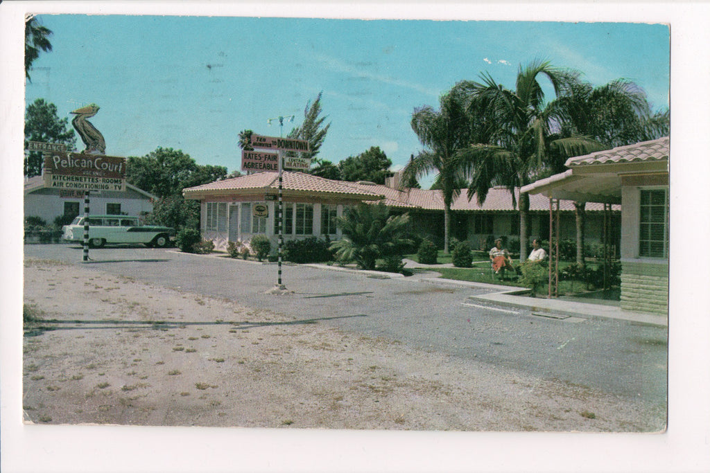 FL, St Petersburg - Pelican Court, 8120 Fourth St North, postcard - w03770