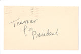 Famous People - Truman for President on 1952 Postal Card - B17092