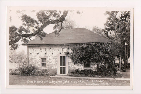 CA, Red Bluff - General Ide old home - bell on pole - J H Eastman RPPC - G06010