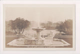 OH, CLEVELAND - Fountain, Fine Arts Garden RPPC postcard - G17168