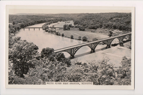 MO, BRANSON - White River and Bridges - RPPC - G17171