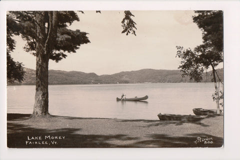 VT, FAIRLEE - Lake Morey - canoe and surrounding area - RPPC - G17186