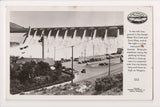 WA, GRAND COULEE DAM - Green Hut Cafe, dam, parking - RPPC - G17191