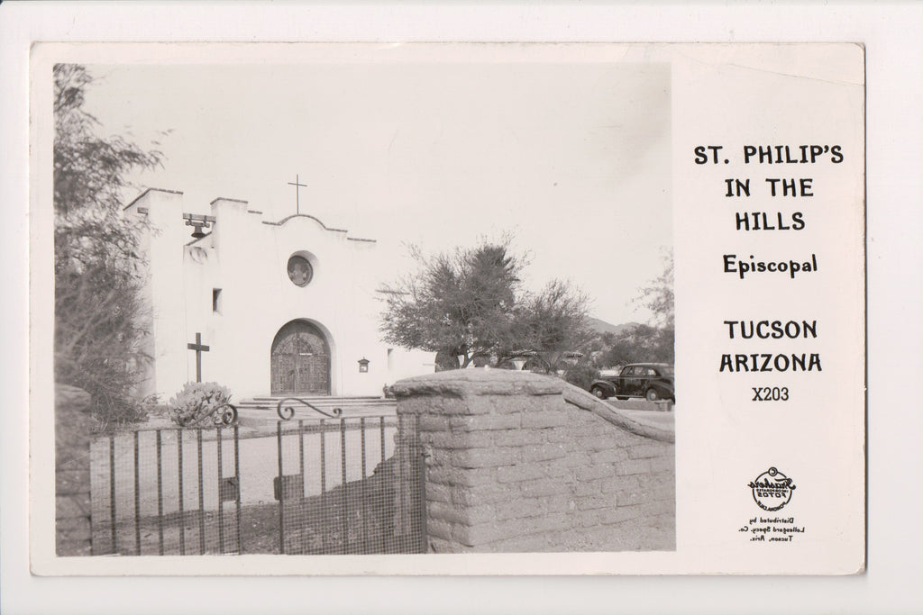 AZ, TUCSON - ST PHILIPS in the Hills Episcopal church - RPPC - G17192