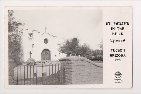 AZ, Tucson - ST PHILIPS in the Hills Episcopal church - RPPC - G17192