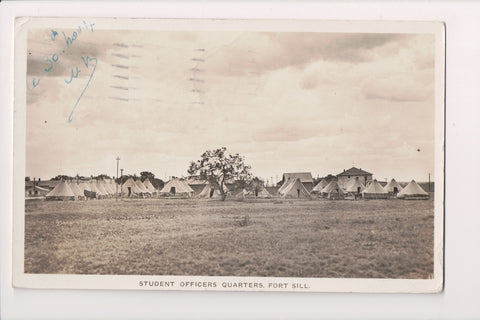 OK, LAWTON - Fort Sill - army tents and buildings - 1917 RPPC - G17195