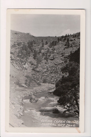 CO, CLEAR CREEK CANON - RPPC postcard - G17200