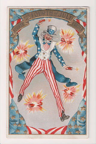 4th of July - Uncle Sam, fireworks - Digital copy ONLY - G17226