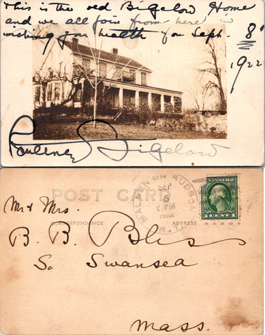 NY, MAIDEN on HUDSON? - Malden House (Bigelow Homestead) (original SOLD) G17239