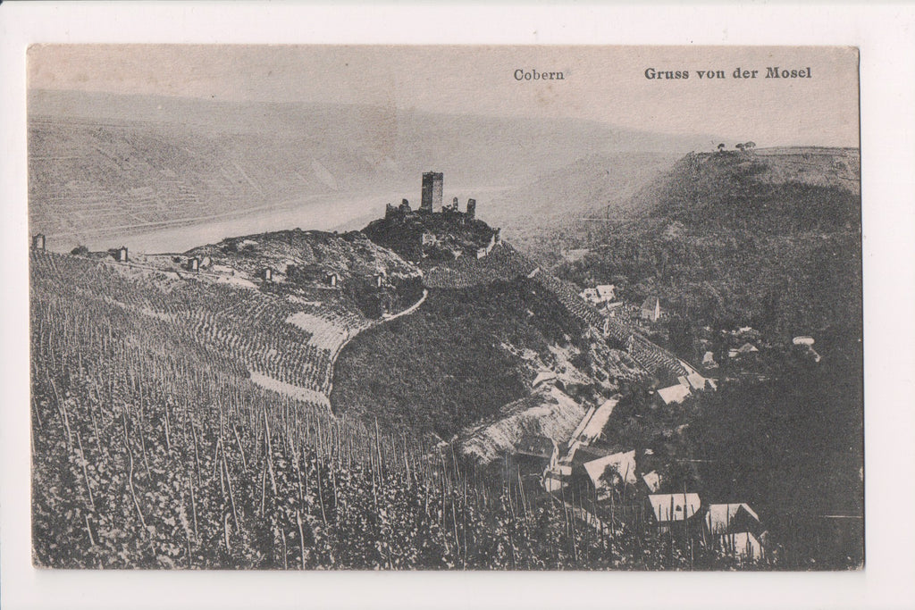 Foreign postcard - MOSEL, Germany - Cobern - Bird Eye View - G18038