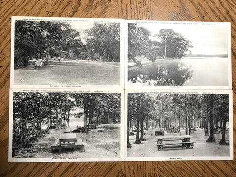 NY, Babylon Long Island - Belmont Lake State Park- 4 cards - G18055