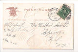 NY, PATCHOGUE - large shell border postcard - G18060